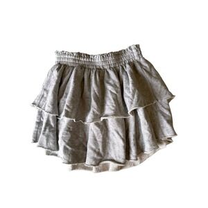 Aerie - Tiered Gray Sweatshirt mini skirt size XS